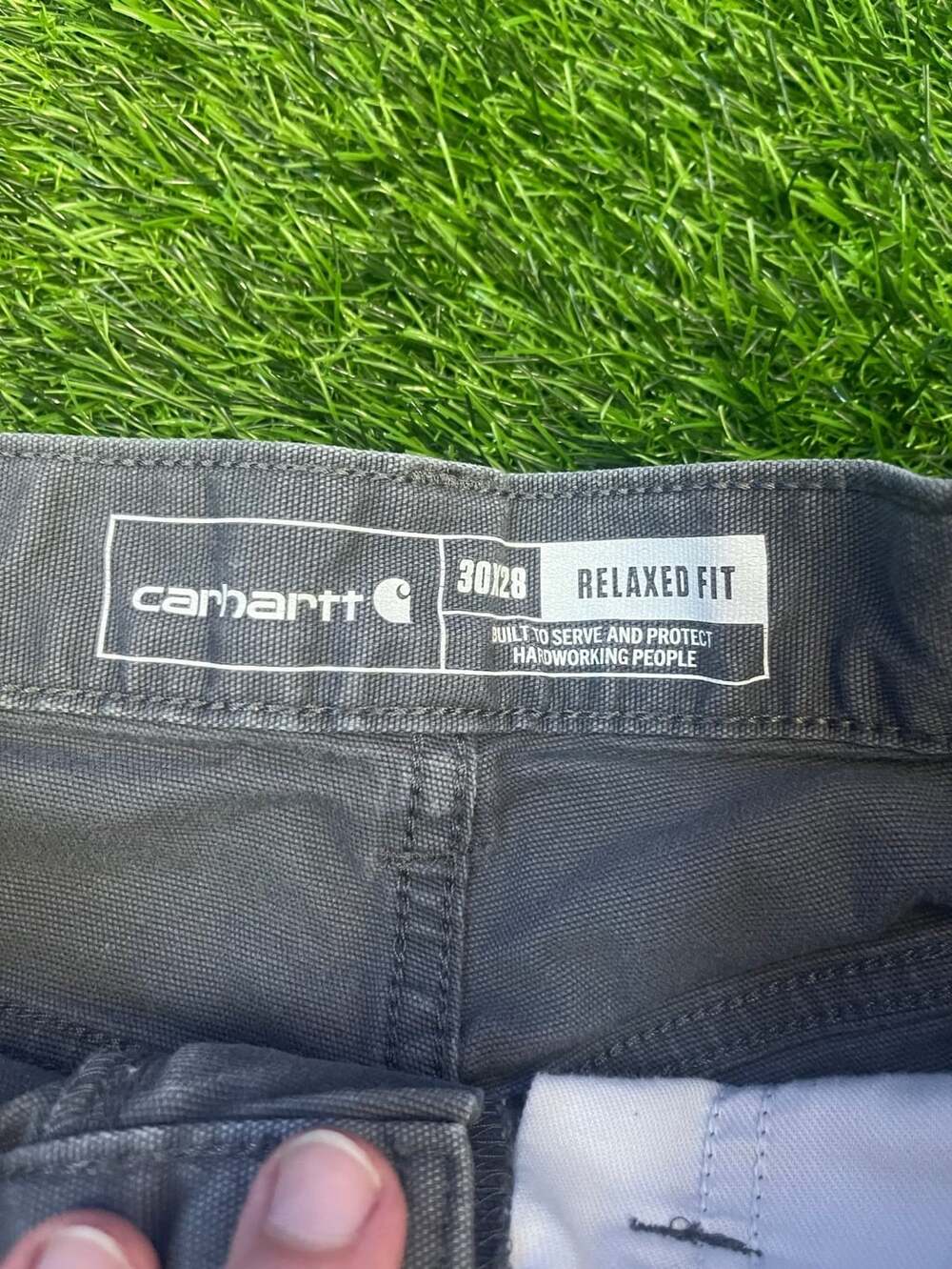 Carhartt Relaxed Fit Canvas Work Pants Gray Size 30x28
